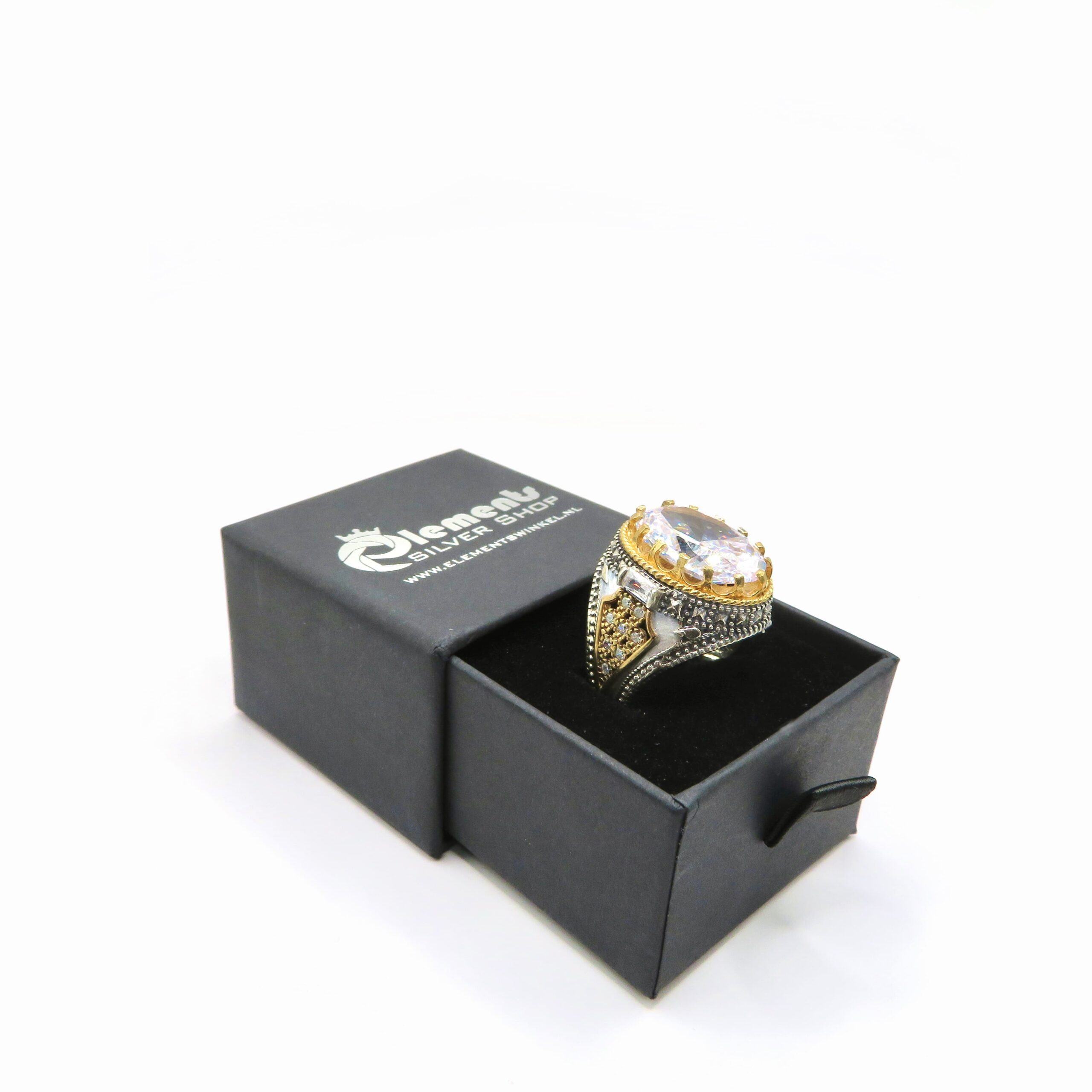 خاتم رجالي من الفضة الإسترلينية عيار 925 مرصع بأحجار كريمة، مصنوع يدويًا بأحجار كريمة طبيعية